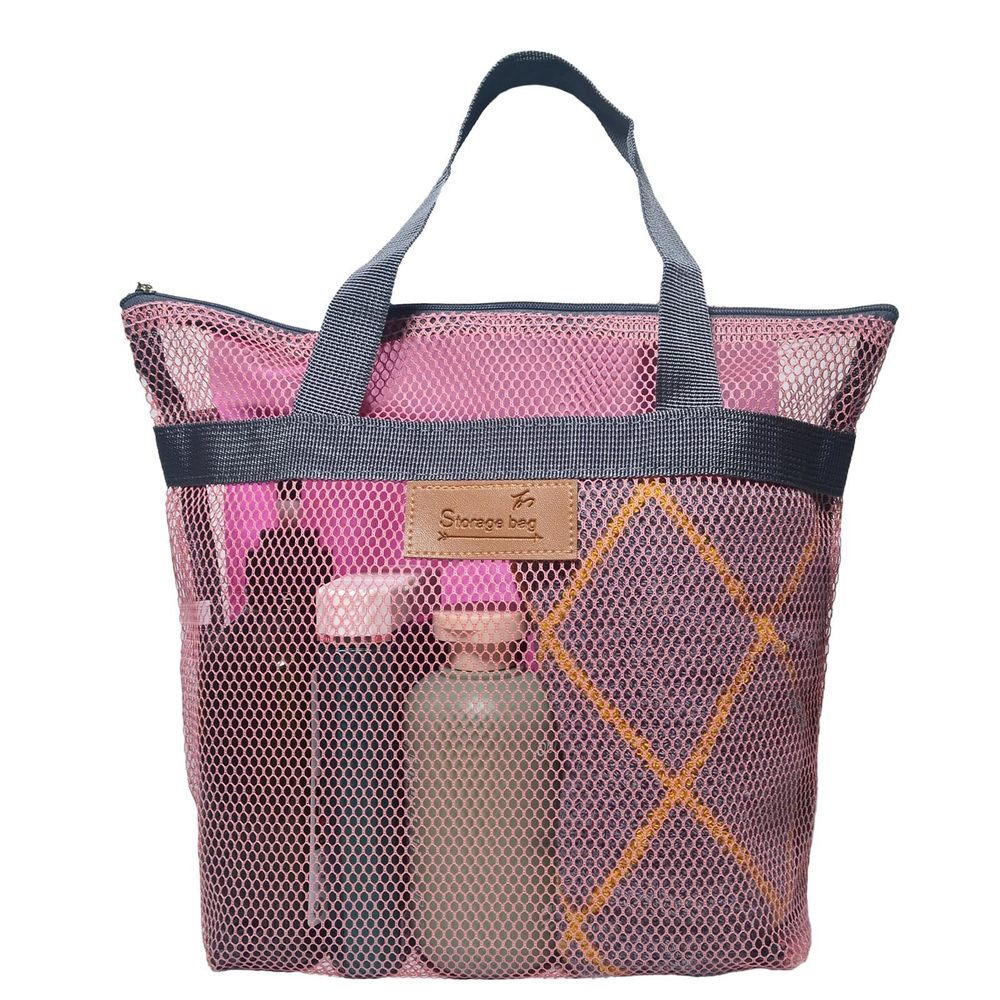 Mesh Shower Bags With Zipper, 11.8x9.8inches, Small Pool & Gym Bag Essentials🥳